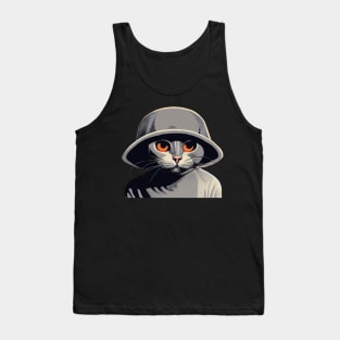 Soldier Cat Tank Top